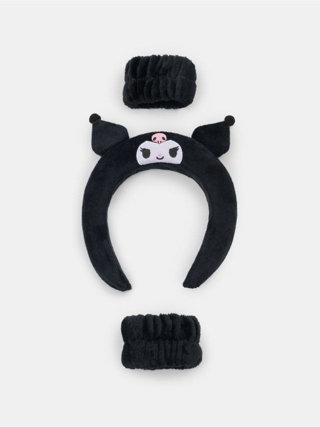 Sinsay - Bentiță și manșete cosmetice Kuromi - negru