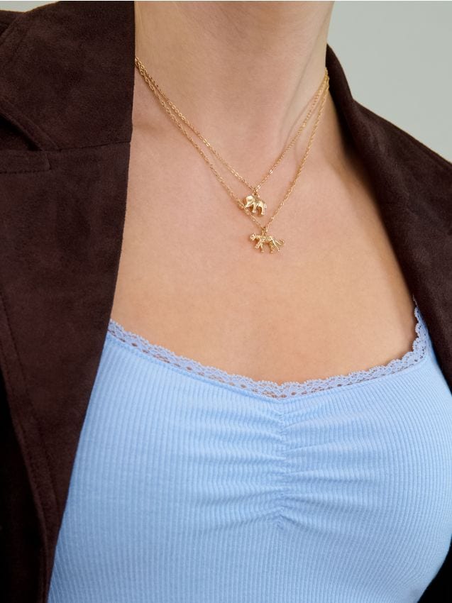 Sinsay - Colier cu pandantiv - auriu