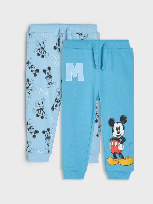 Sinsay - Pantaloni sport jogger Mickey Mouse - albastru