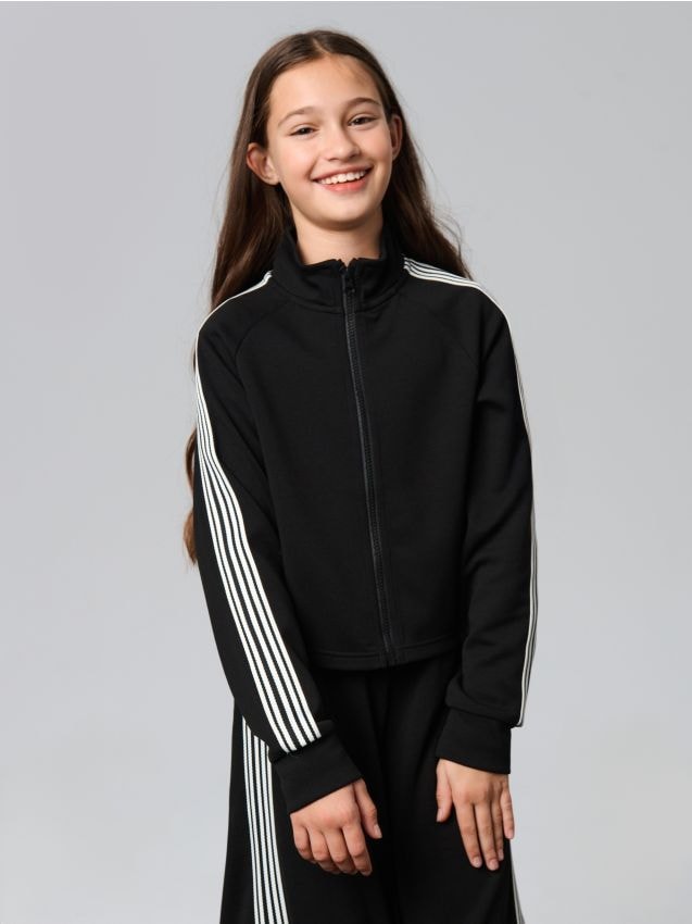 Sinsay - Bluză sport bomber - negru