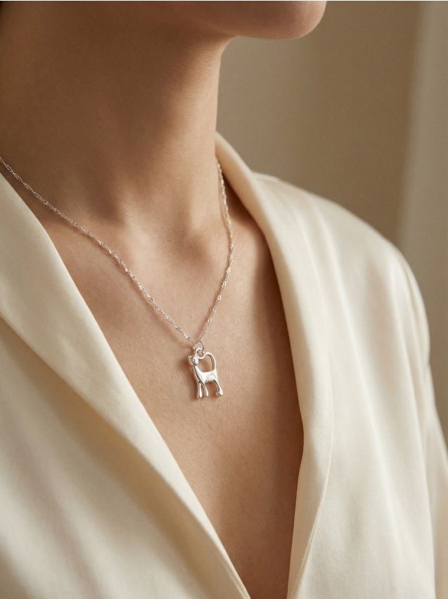 Collana con ciondolo - argento