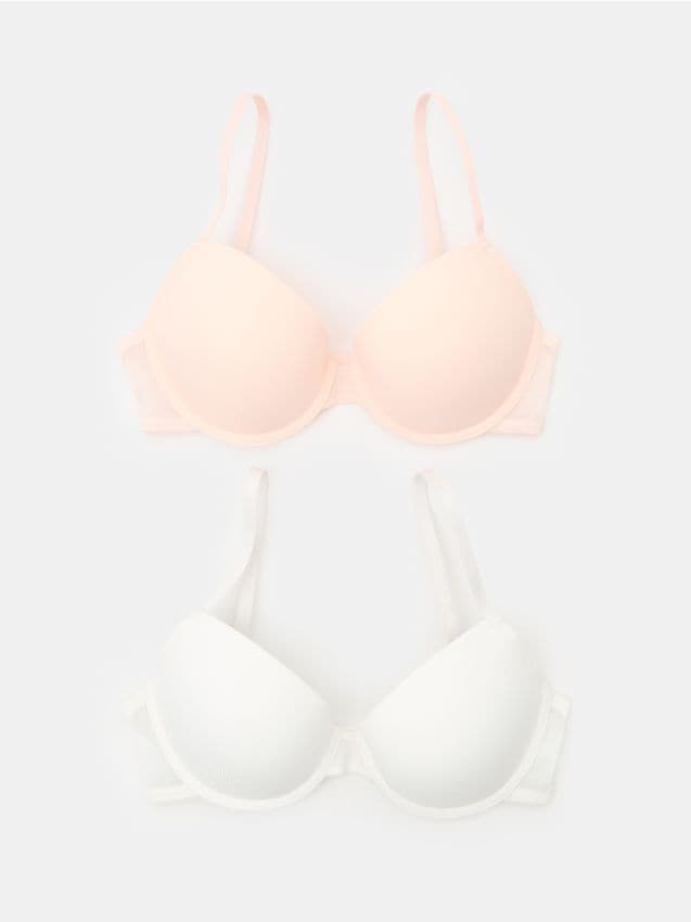 Sinsay - Prążkowane biustonosze 2 pack - wielobarwny