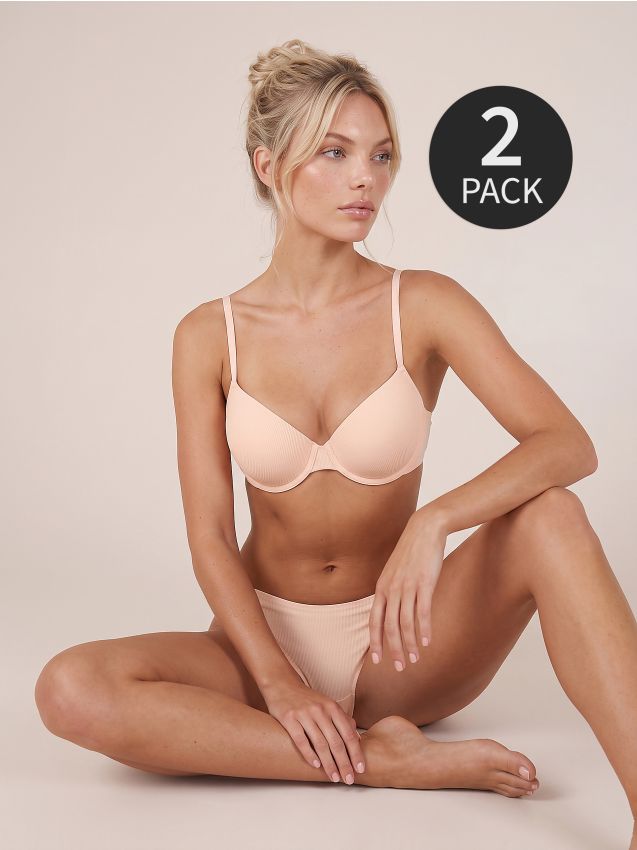 Sinsay - Set de 2 sutiene prăfuite - multicolor