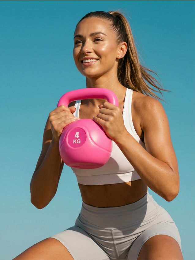 Sinsay - Kettlebell 4 kg - roz-aprins