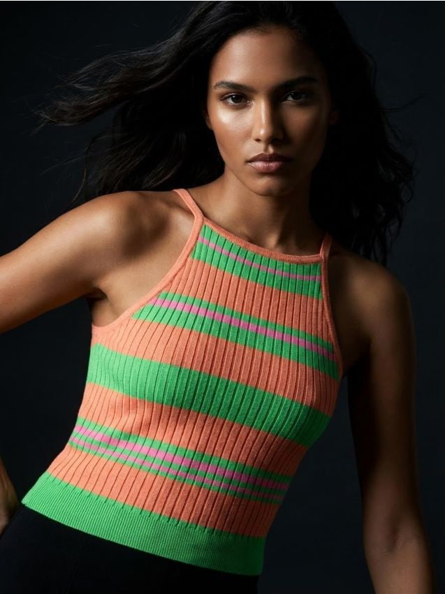 Sinsay - Top cu dungi - multicolor