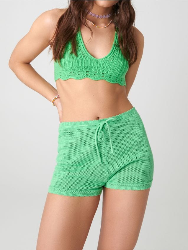 Sinsay - Top traforato - verde