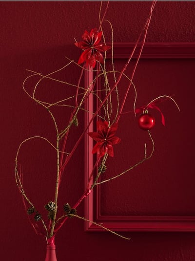 Vánoční dekorace ve tvaru vánoční hvězdy 5 pack