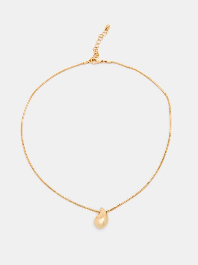 Sinsay - Colier cu pandantiv în formă de lacrimă - auriu