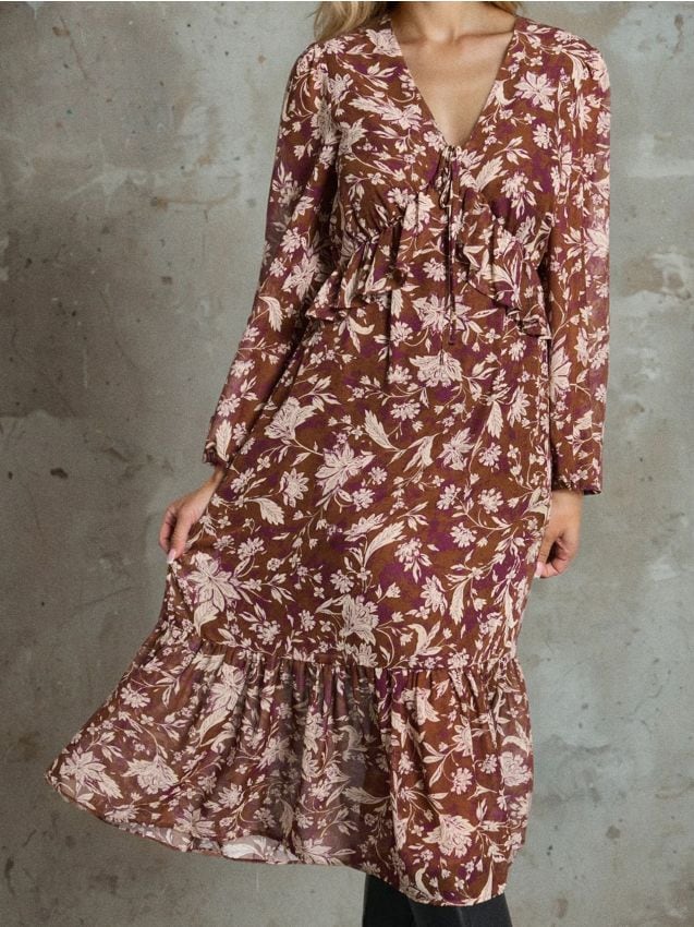 Sinsay - Midišaty s volánmi - viacfarebná