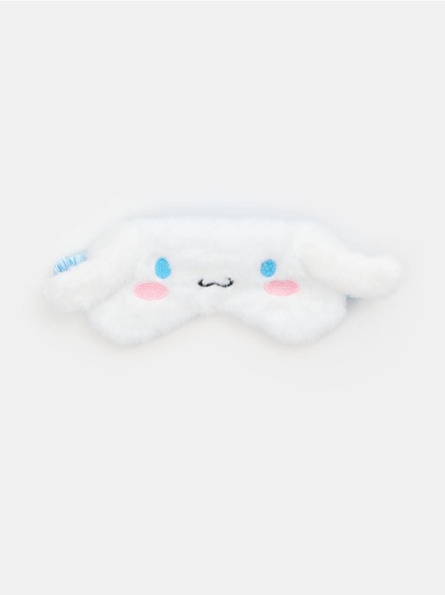 Sinsay - Mască de dormit cu broderie Cinnamoroll - alb