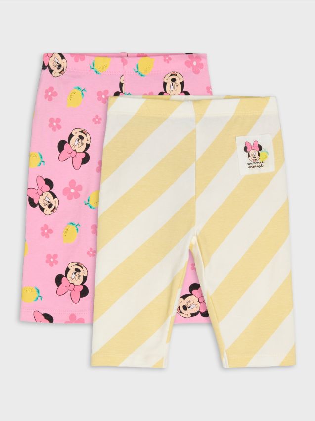 Sinsay - Set 2 colanți din bumbac Minnie Mouse - roz