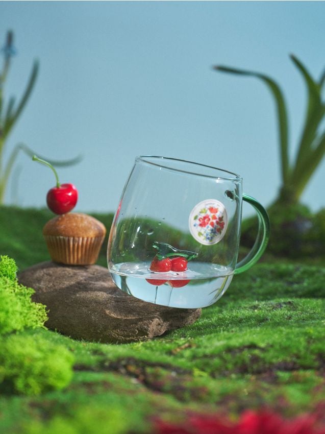 Sinsay - Cană cu motiv de cireșe - multicolor