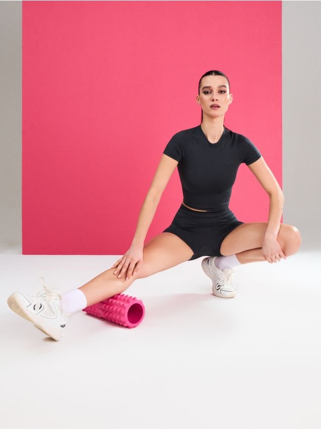 Sinsay - Rolă de masaj cu proeminențe - roz-aprins