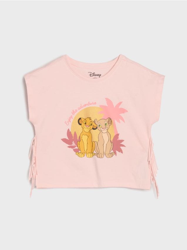 Sinsay - Tricou The Lion King - roz-pudră