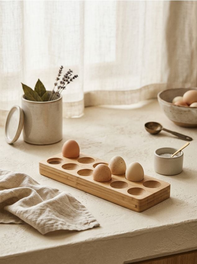 Sinsay - Suport pentru ouă - bej