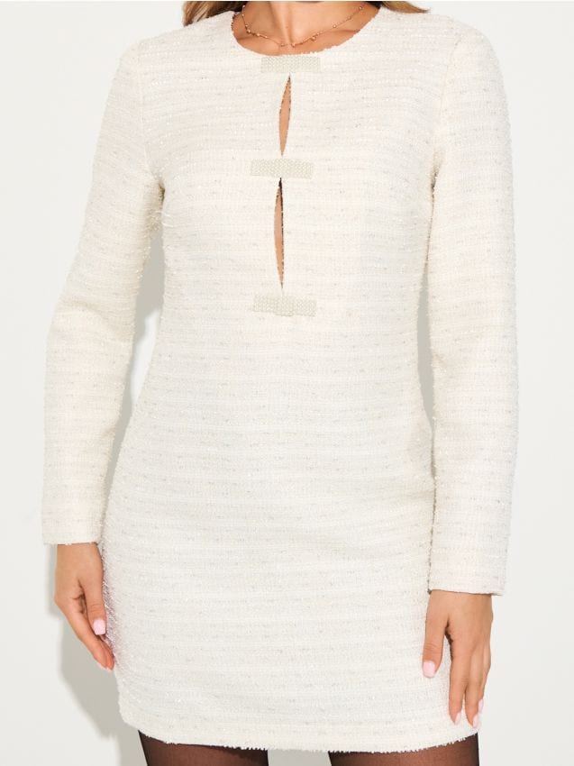 Sinsay - Rochie mini - crem