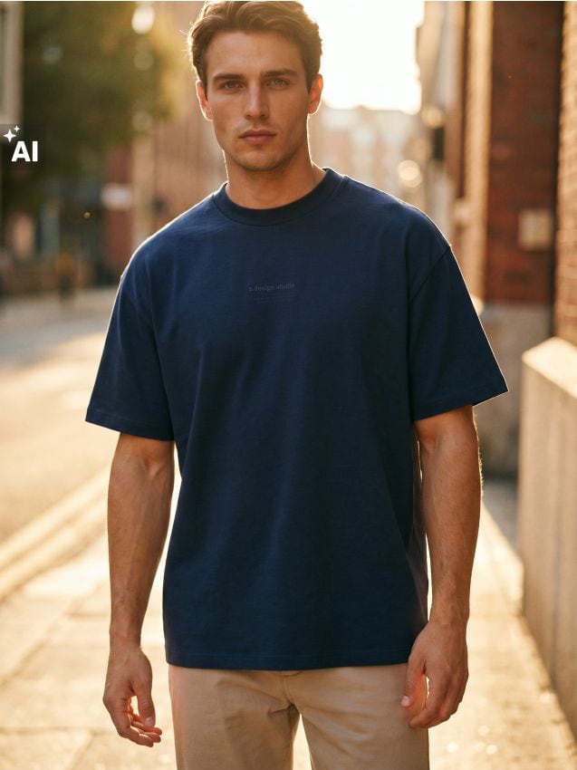 Sinsay - Tricou din bumbac comfort cu mânecă scurtă - Gri-albăstrui
