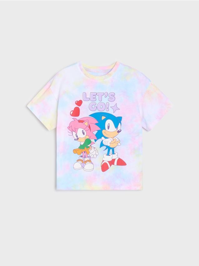 Majica tie-dye Sonic The Hedgehog - SINSAY