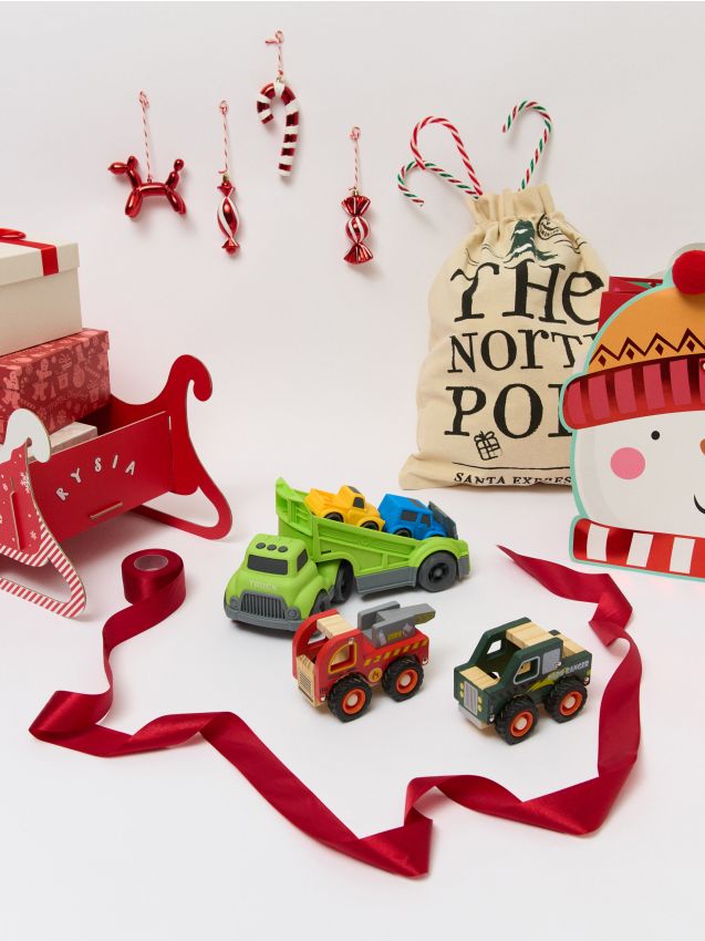 Sinsay - Hračka – Drevené vozidlo - červená