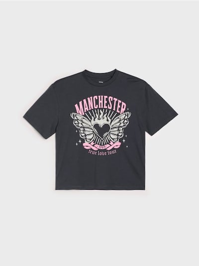 Бавовняна футболка з коротким рукавом