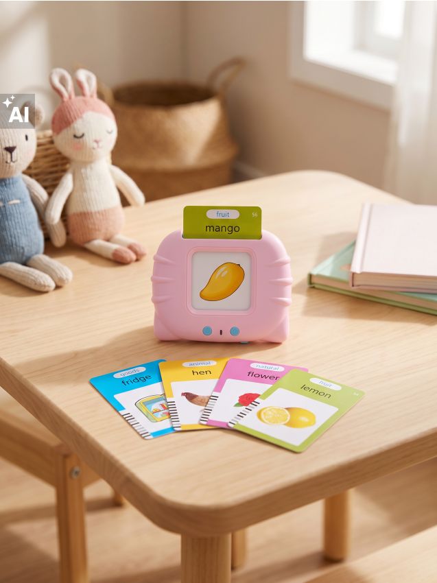 Sinsay - Jucărie interactivă pentru învățarea limbii engleze cu 112 carduri față-verso - multicolor