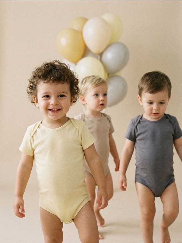 Sinsay - Set de 3 body din bumbac - crem