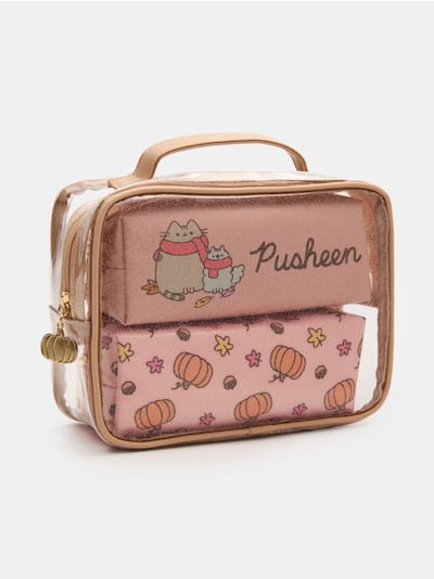 Borsa da toilette 3 pack Pusheen The Cat
