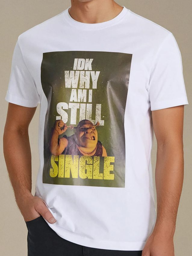Sinsay - Tricou Shrek - alb