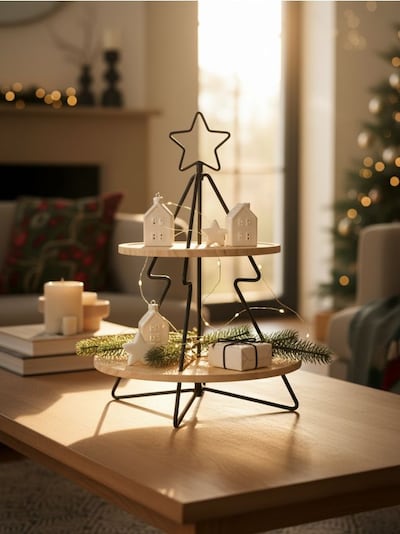 Dekoracja świąteczna w kształcie choinki