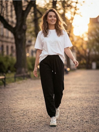 Dresowe spodnie jogger terry