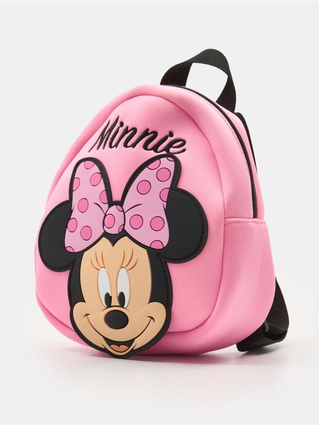 Sinsay - Rucsac mic cu aplicație 3D Minnie Mouse - roz-pastel