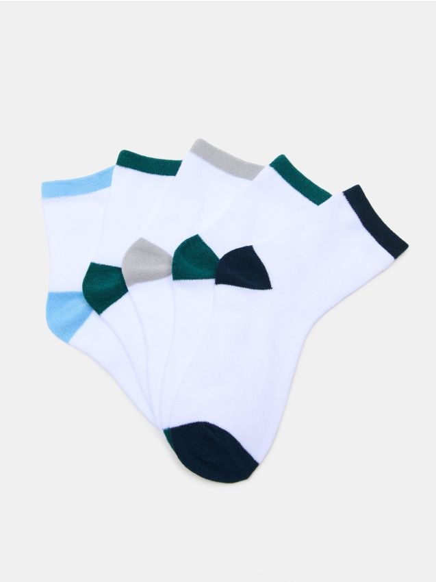 Sinsay - Súprava 5 párov ponožiek - viacfarebná
