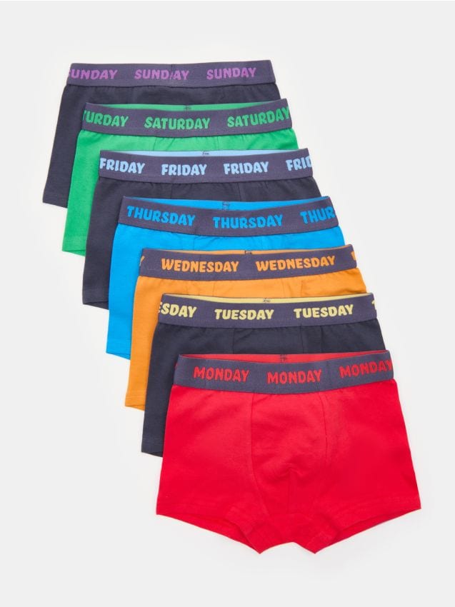 Sinsay - Boxeri din bumbac 7 pack - multicolor