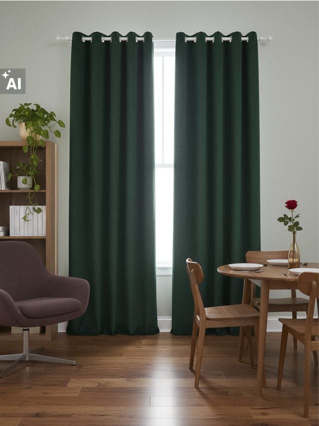 Sinsay - Draperie din catifea cu efect de umbrire și inele - albastru-verzui