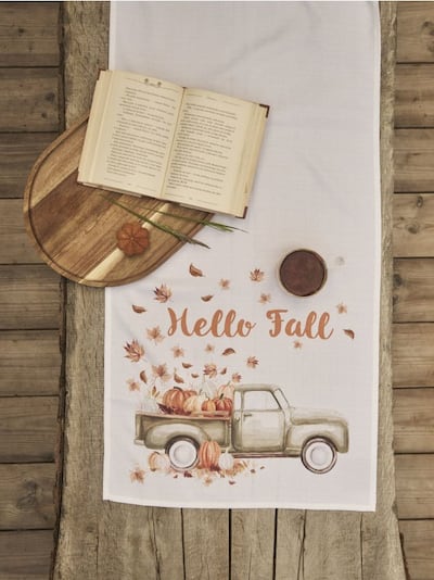 Běhoun na stůl s podzimním motivem