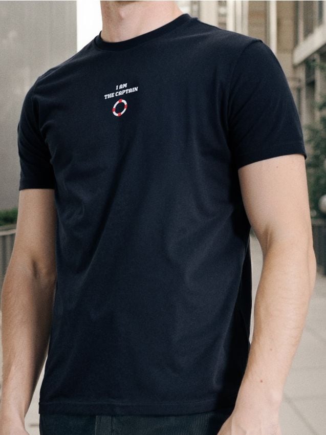 Sinsay - Tricou cu mânecă scurtă - bleumarin