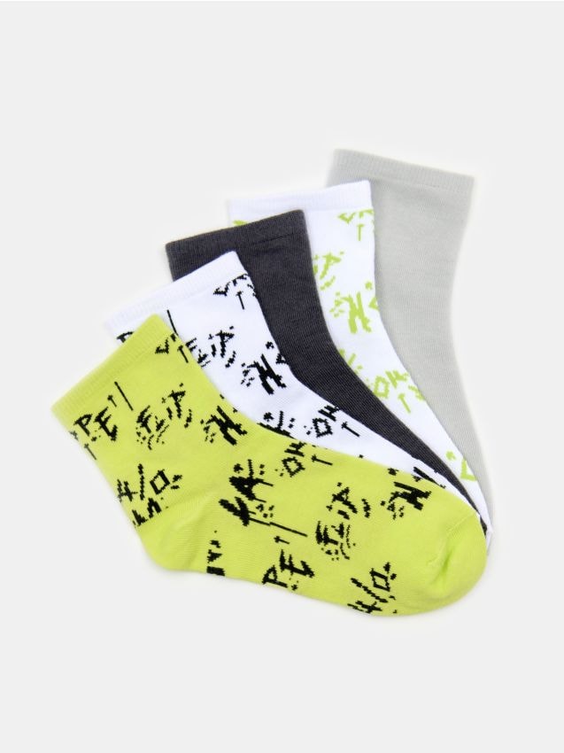 Sinsay - Skarpetki 5 pack - zielony