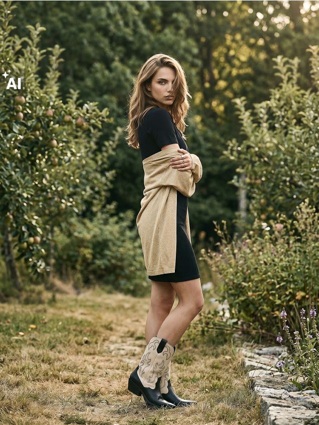 Sinsay - Rochie midi tricotată cu vâscoză - negru