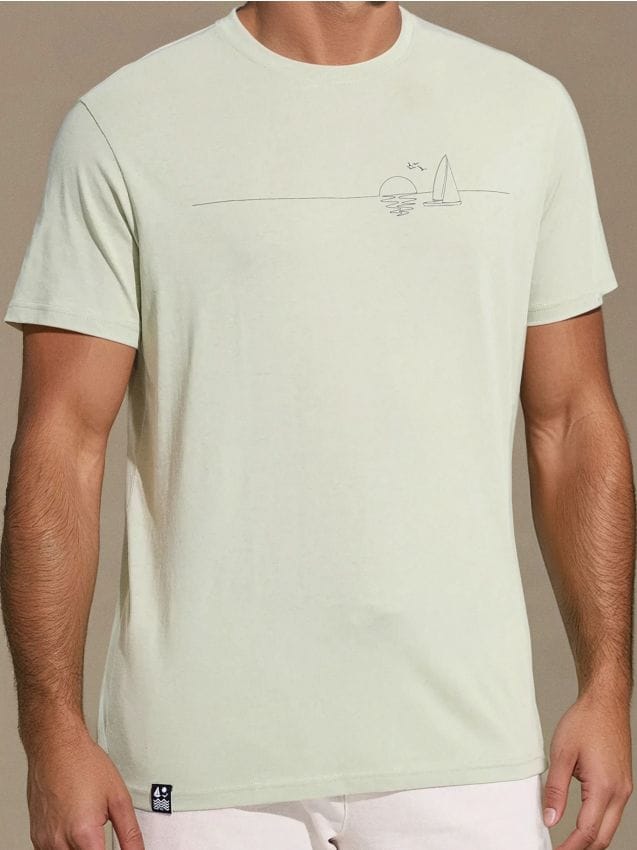 Sinsay - Tricou cu imprimeu decorativ - verde-pal