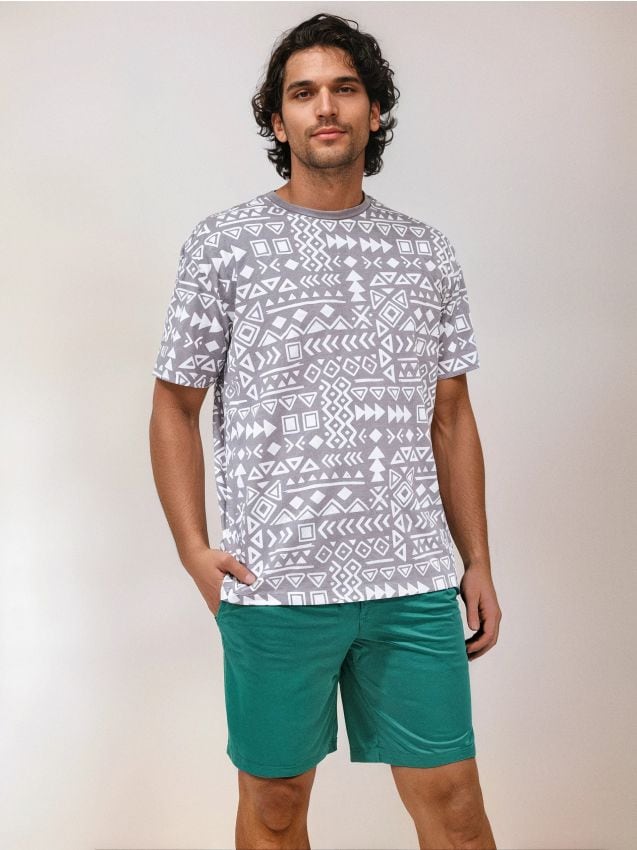 Sinsay - Tricou - gri-neutru