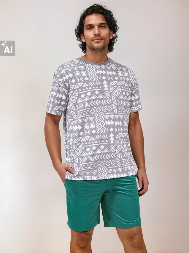 Sinsay - Tricou - gri-neutru