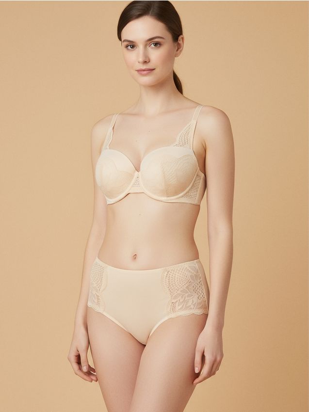 Sinsay - Sutien balconette - nude