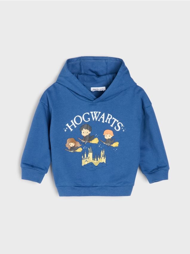 Sinsay - Hanorac din bumbac Harry Potter - bleumarin