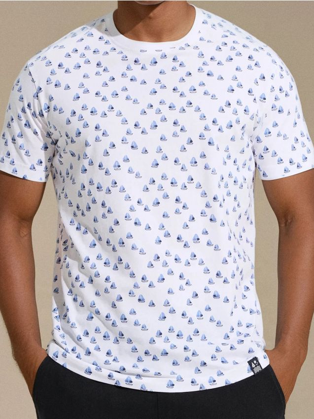 Sinsay - Tricou din bumbac - alb