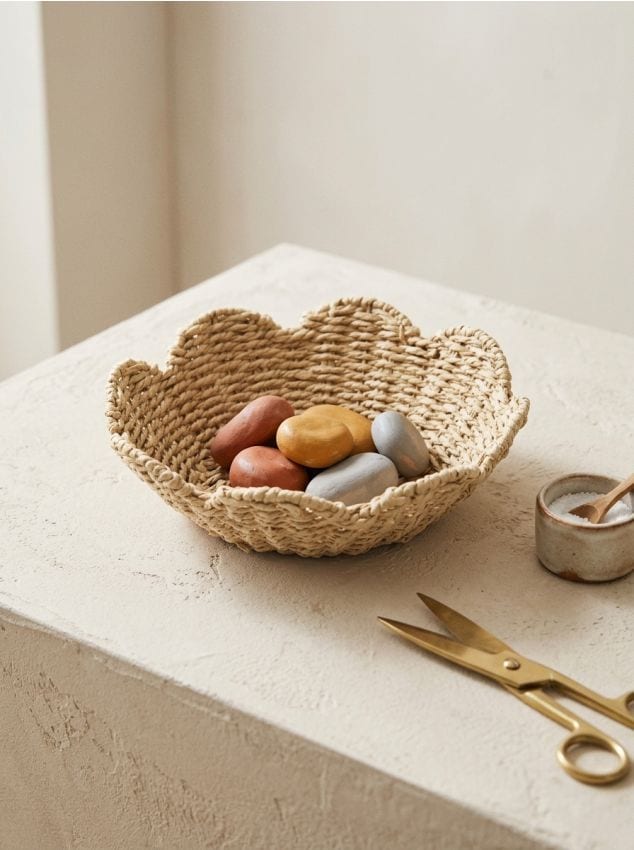 Sinsay - Tavă decorativă împletită - galben