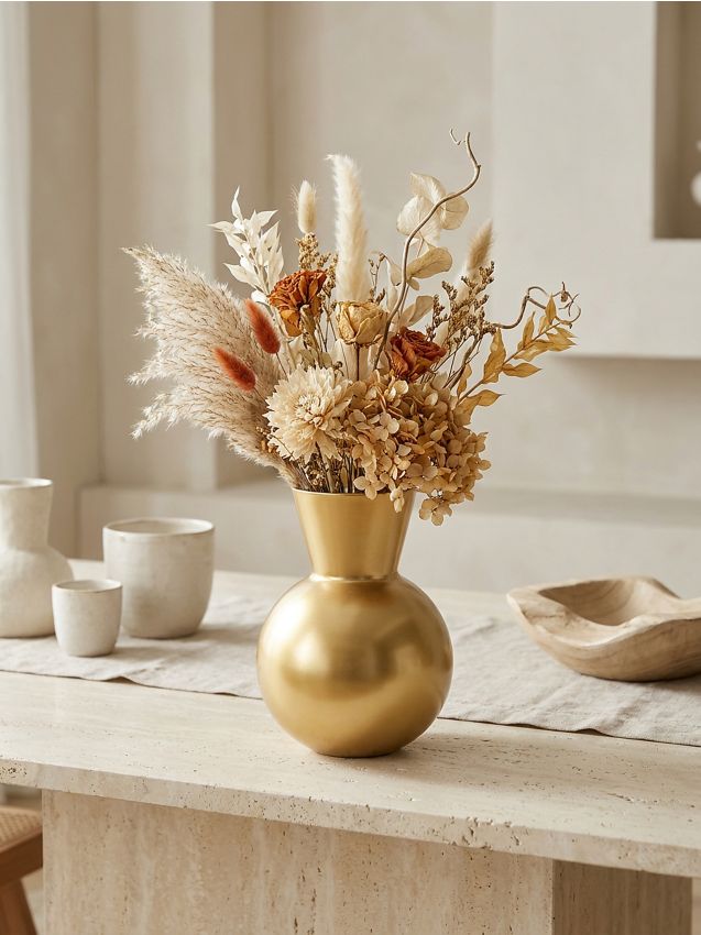 Sinsay - Vază din sticlă de culoare aurie - auriu