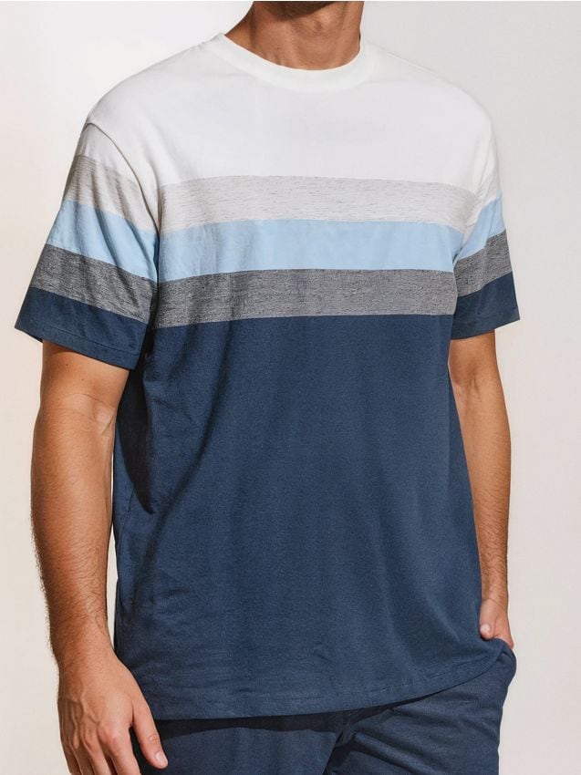 Sinsay - Tricou în dungi - alb