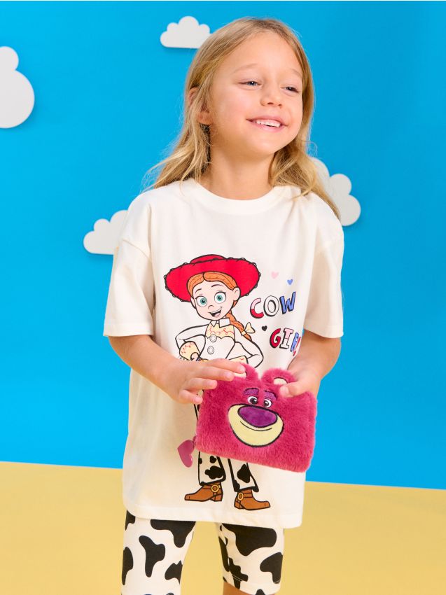 Sinsay - Portofel cu urechi 3D finisat cu blană artificială Toy Story - mov