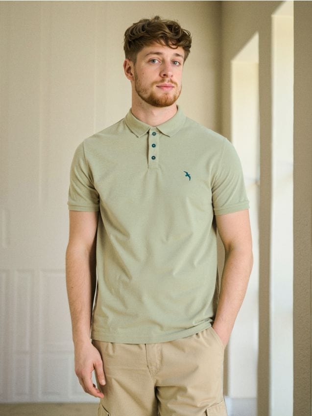 Polo in cotone - verde pallido