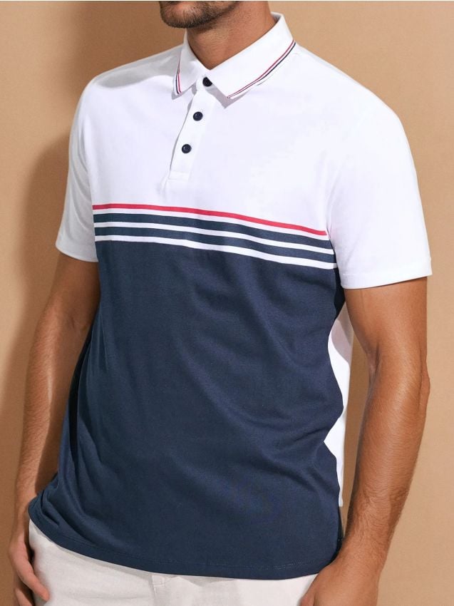 Sinsay - Tricou Polo - bleumarin